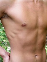 Twink eating berries and showing off his beautiful legs