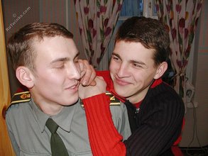Cute-looking cop makes out with his high school buddy