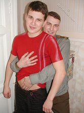 Cute-looking cop makes out with his high school buddy