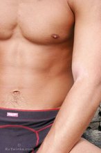 Undies-wearing twink finally shows off his pale ass
