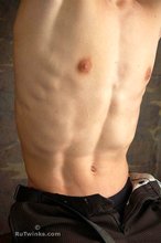 Hairy cock brown-haired twink boy gives you thumbs up
