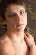 Hairy cock brown-haired twink boy gives you thumbs up