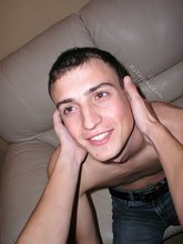 Beautiful and cheerful twink sucking his boyfriend's cock