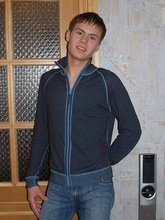 Baggy jeans teen twink undressing next to a door