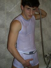 One-twink wet t-shirt contest in the shower, HQ pics