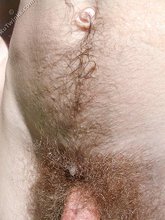Pale blonde beauty stroking his cock outdoors