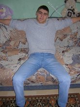 Blue-eyed brunette twink has mastered the slav squat
