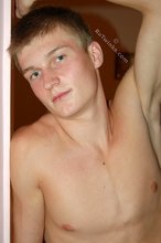 Blond-haired twink is proud to have shaved armpits