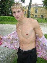 Ravishing twink with a Hawaiian shirt gets drunk