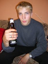Ravishing twink with a Hawaiian shirt gets drunk