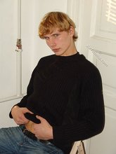Redheaded hottie taking off his baggy sweater