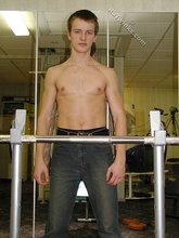 Six-pack twink stud working out and showing off