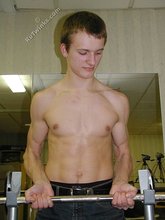 Six-pack twink stud working out and showing off