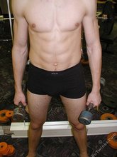 Six-pack twink stud working out and showing off