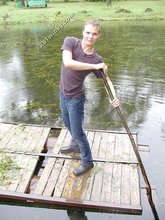 Sweaty/wet twink posing shirtless outdoors