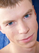 Grey undies big-dicked twink slowly starting to masturbate