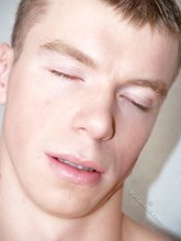 Grey undies big-dicked twink slowly starting to masturbate