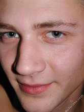 Innocent-looking twink hiding under the table