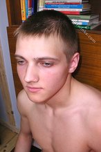 Blond-haired guy desperately wants to get hard