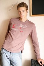 Beautiful guy takes off his sexy shirt on camera