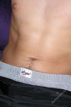 Sporty twink slowly undressing and showing his pits