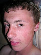 Hairy twink boy licking his own armpits on camera
