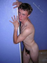 Gorgeous guy with a really hairy cock poses in HQ