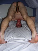 Hairy asshole hottie almost doing a headstand
