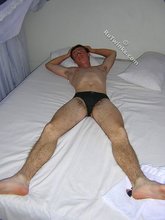 Nerdy dude with sexy pubes gets naked on camera
