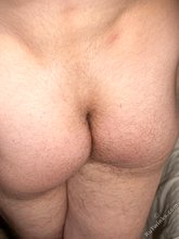 Hairy cock hottie spreading his legs and showing that ass