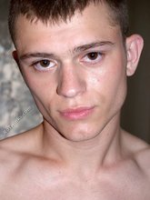 Dark-haired and pouty twink blows his massive load