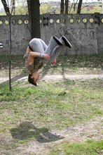 Jacked-up dude does sporty stuff and poses naked in the woods