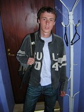 Nerdy teen twink gets home and does nothing