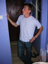 Nerdy teen twink gets home and does nothing