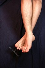 Skinny, shredded twink shows his perky booty up close