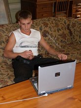 Twink walks in on his boyfriend jerking off to porn
