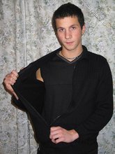 Dark-haired twink dude and his hot teen body