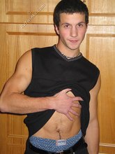 Dark-haired twink dude and his hot teen body