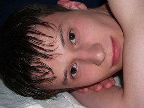 Young boy with pretty eyes show off his beautiful cock