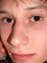 Young boy with pretty eyes show off his beautiful cock