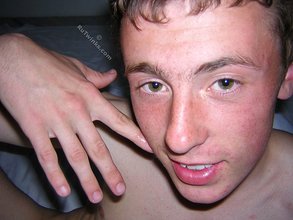 Horny boy taking a shower after eating his own cum