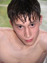 Slutty twink showing his cock and nipples to you