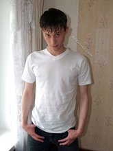 Cocky-looking brunette twink and his meaty cock/soles