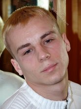 Blond-haired stud undressing and teasing you