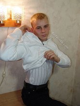 Blond-haired stud undressing and teasing you