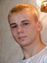 Blond-haired stud undressing and teasing you