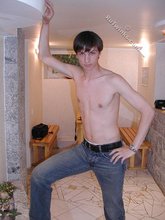 Dark-haired twink exposes that perfect body of his