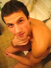 Football fan twink licks the ball and shows that ass