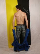 Shredded stud shows off his perfect pecs on camera