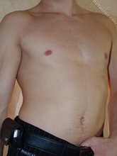 Sensual blond-haired twink flashing that ass of his